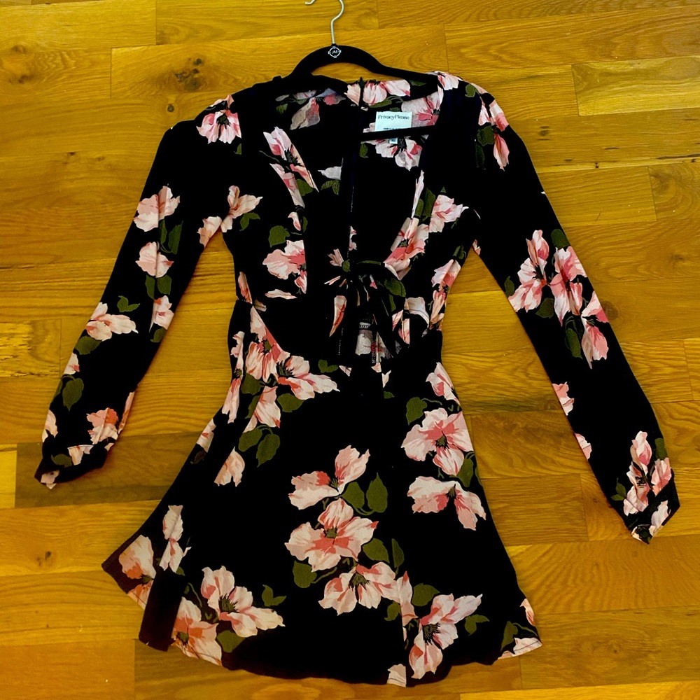 Privacy please tie front dress